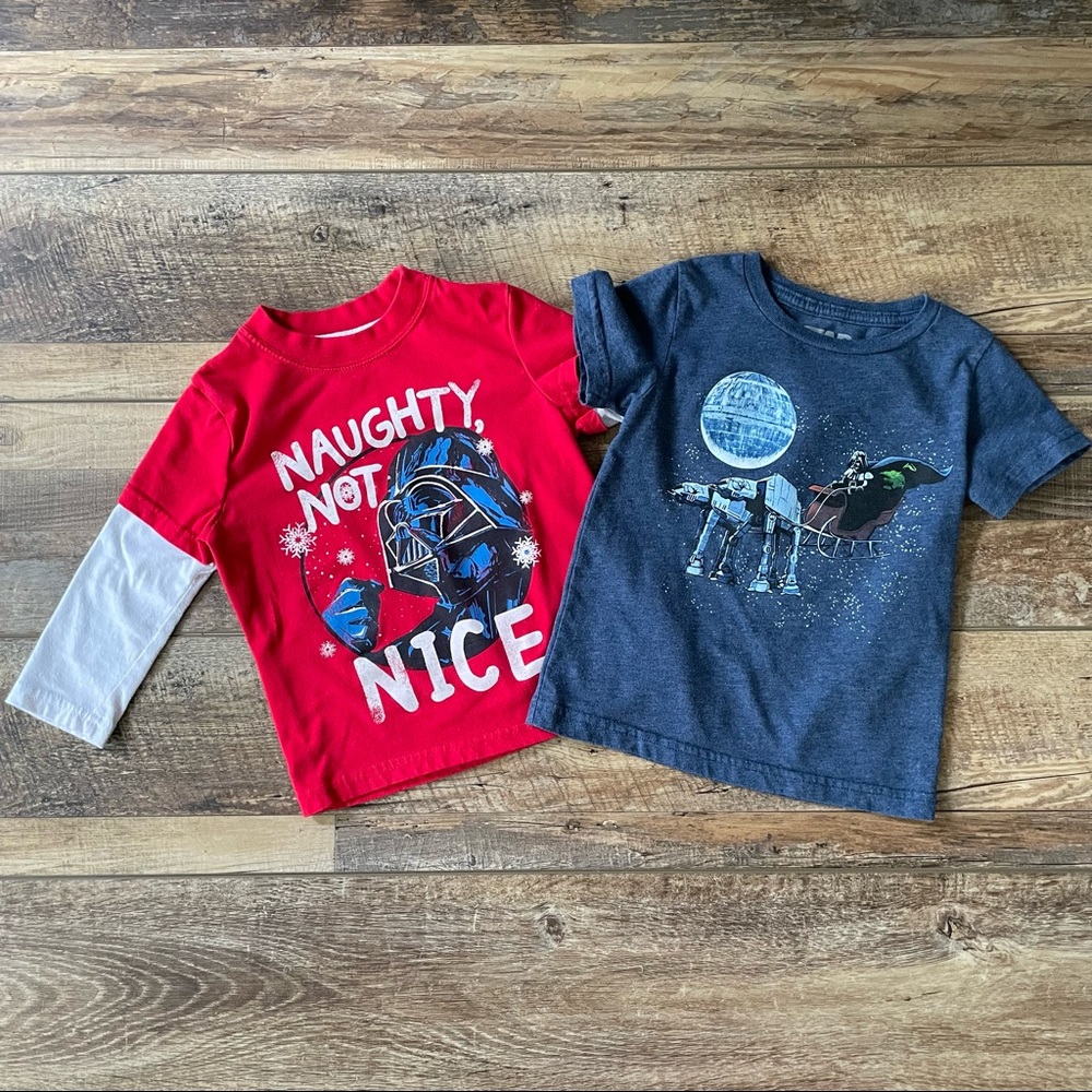 Star Wars Darth Vader Christmas Shirt Bundle 3T